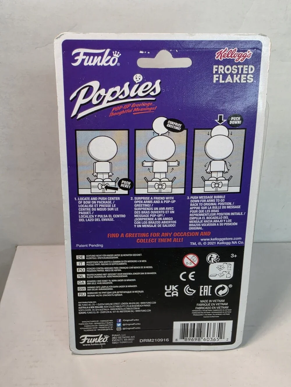 Funko Popsies Tony The Tiger Kellogg's Frosted Flakes Pop-Up Greetings Figure.